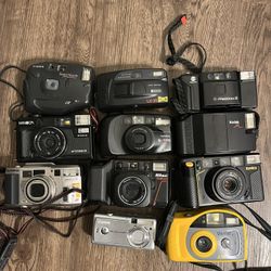 Point And Shoot 35mm Cameras (For Parts)