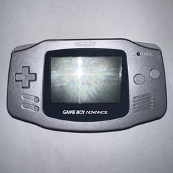 Nintendo Game Boy Advance Handheld System - Silver Used Tested And Works