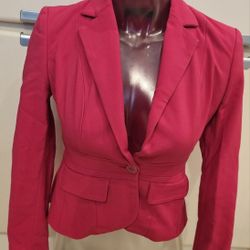 00 PETITE PINK BLAZER 