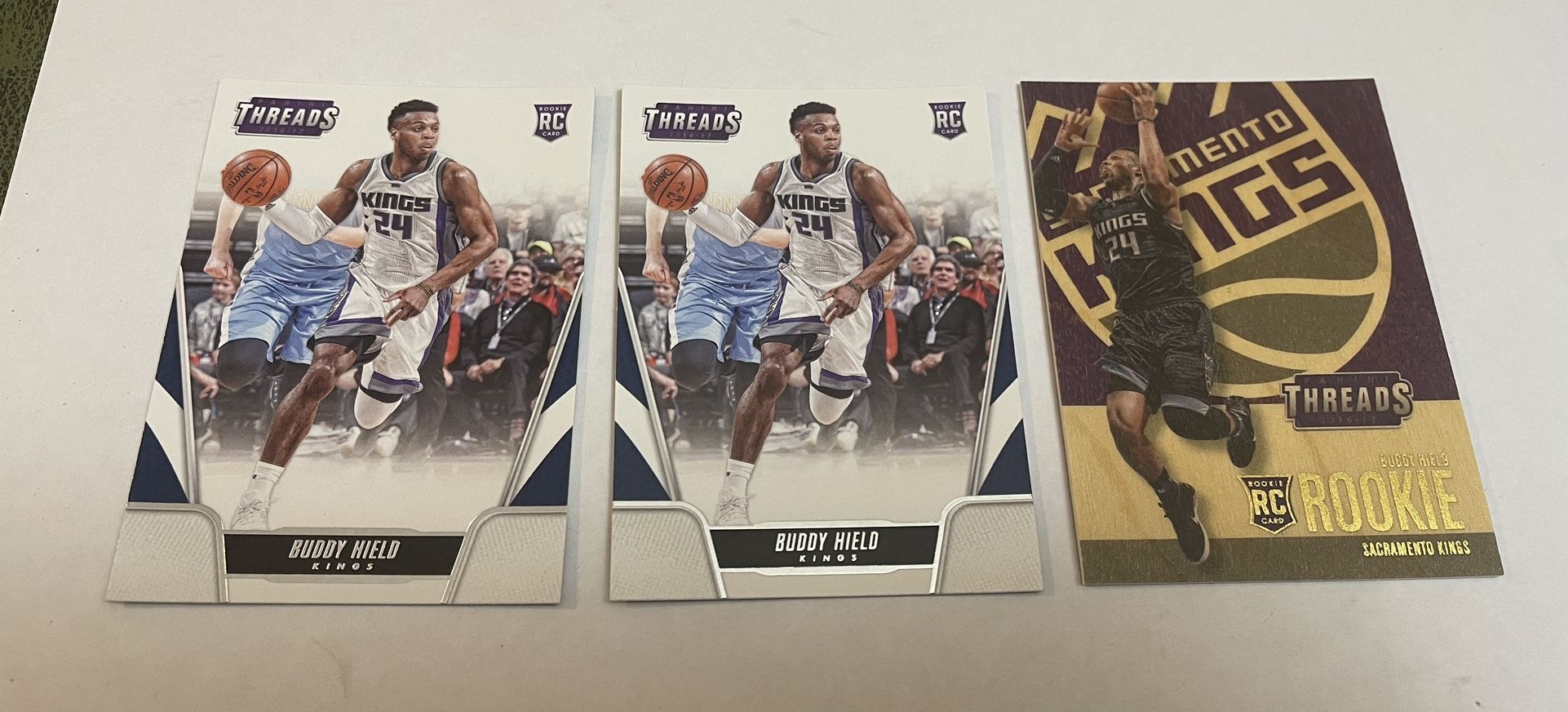 Lot Of 3 NBA Sacramento Kings Buddy Hield Rookie Cards