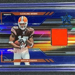 Really Nice Donruss Braylon Edwards Rookie, Jersey, # 53/75 Card