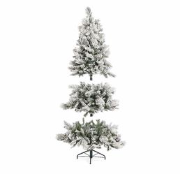 Flocked Christmas tree