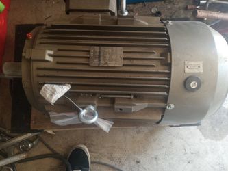 20 HP 3 Phase Motor - New - With VFD And Mount