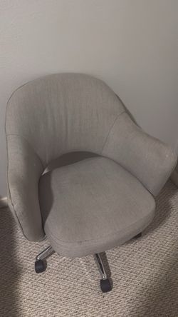 Gray Fabric Swivel Office Chair