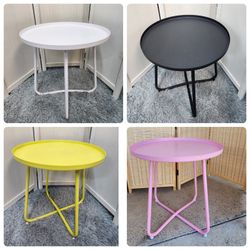 Metal side table 17"D x 17"W x 17"H