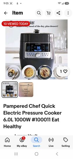 Pampered Chef Quick Electric Pressure Cooker 6.0L 
Model #1000W ☆☆ $90.00