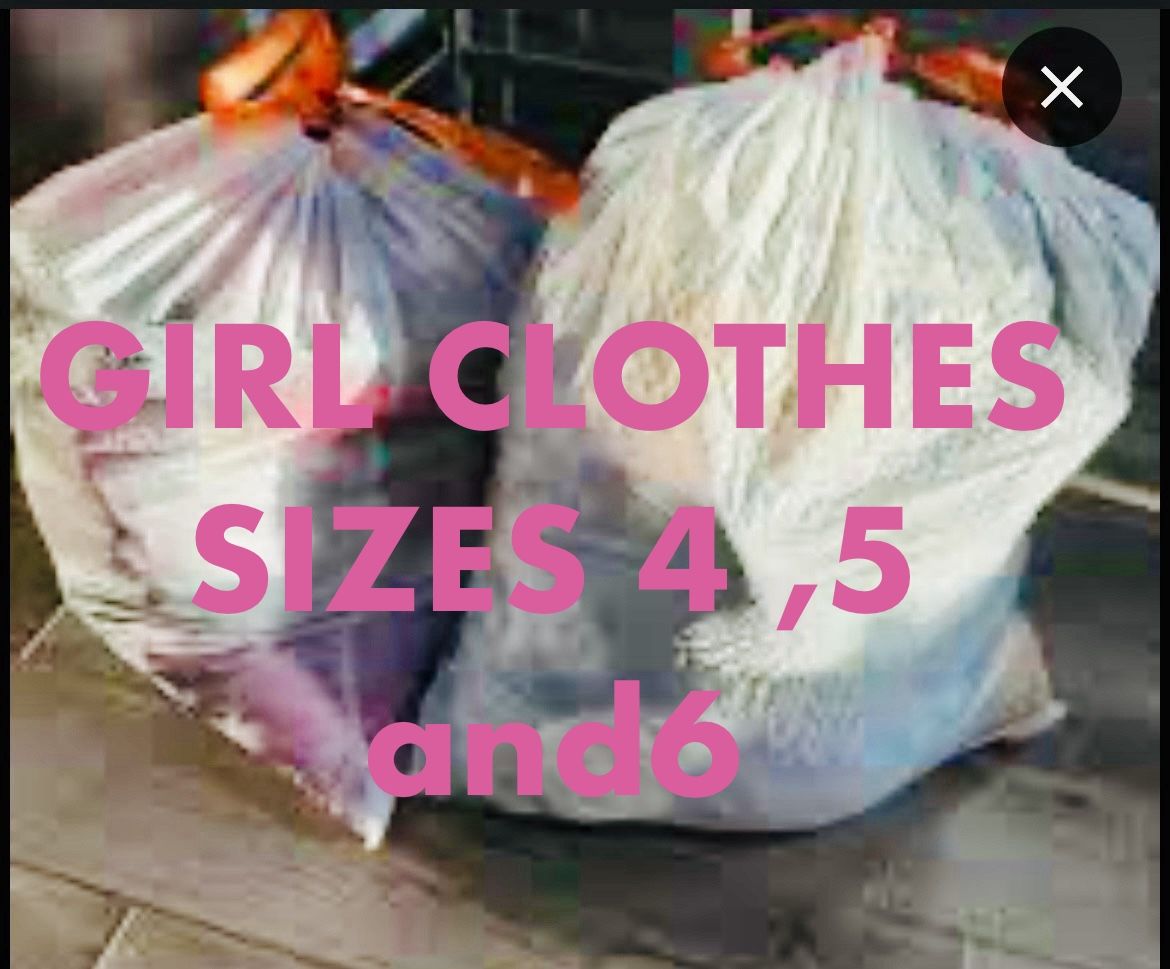 Free Girl Clothes Sizes 4,5 And6