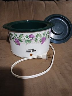 Rival Crock-Ette Slow Cooker & Lid - 1 QT - Non-Removable Pot