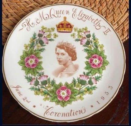 Tuscan Fine English Bone China Queen Elizabeth II Coronation 1953 Plate England just $15 xox