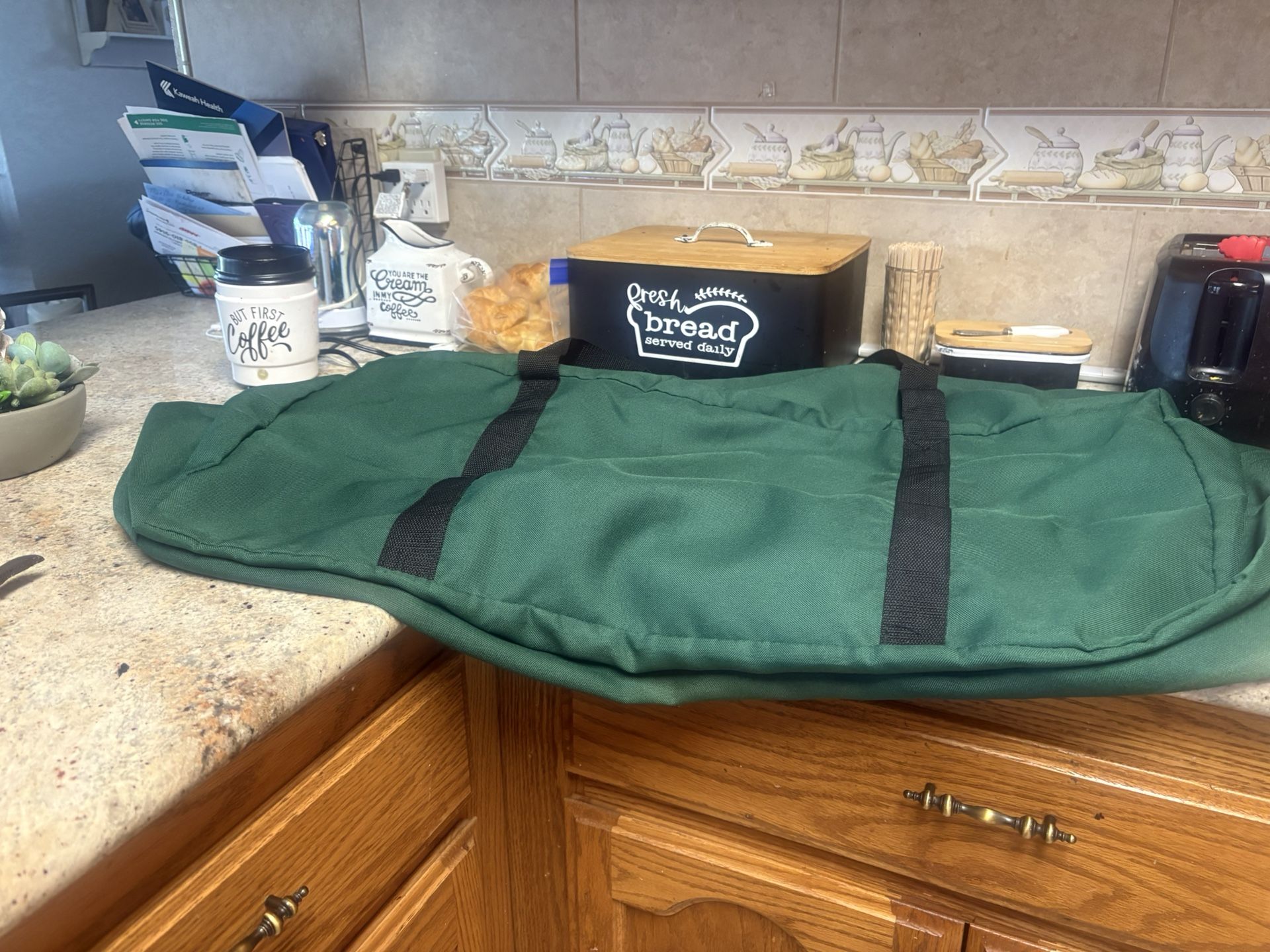 Very Large Green Duffel Bag