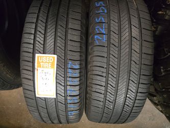 2 Tires 225.65.16 Michelin Defender 90 % Tread Dot 2524