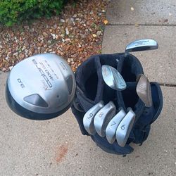 Cobra plus focus two irons with bag. $125. 23 mile and Card Macomb Township Michigan 