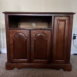Vintage Wooden Media Cabinet / TV Stand