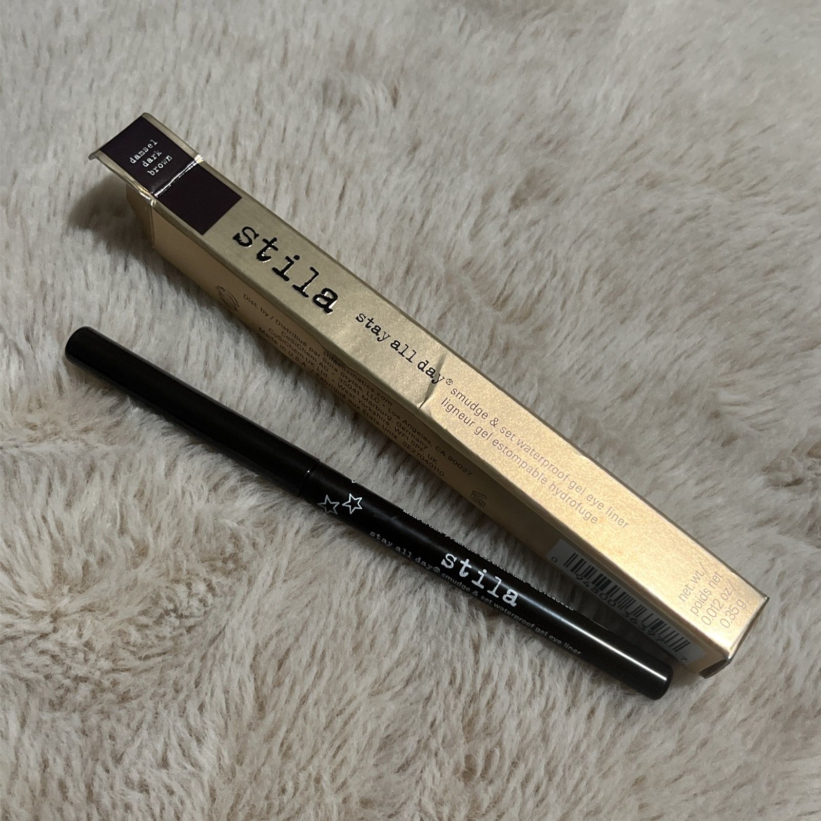 Stila Stay All Day Smudge & Set Waterproof Gel Liner DAMSEL DARK BROWN