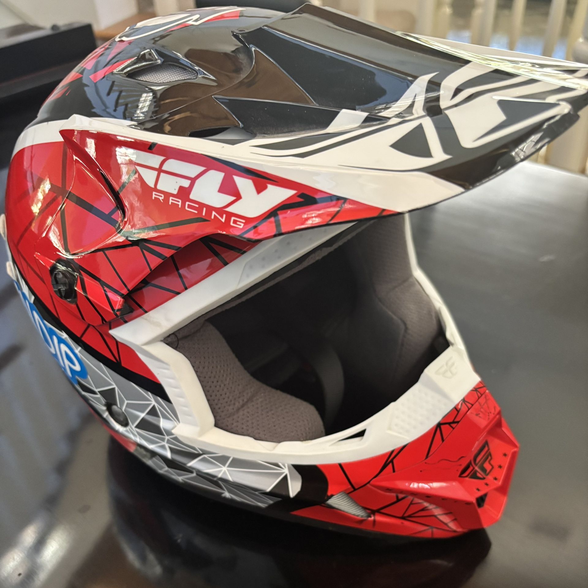 Fly Racing Youth Kinetic DOT Motocross Dirt Bike Helmet With Visor