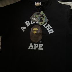 Black Bape College Tee