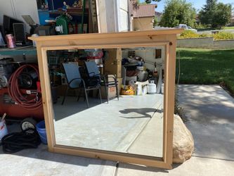 Wood Mirror: High Quality (Handcrafted)