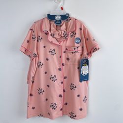 Life Is Good Toddler & Big Girls Short Sleeve PJ Set with Scrunchie Size 6X Pink