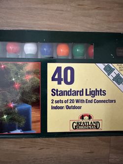 Vintage 40 Count Multi Christmas Lights