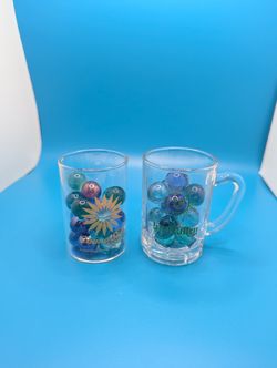 Shot Glasses With Decorative Marbles