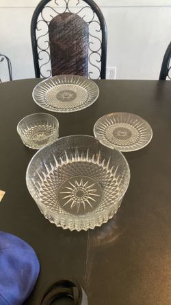 Cristal ventage clear glass set for 6
