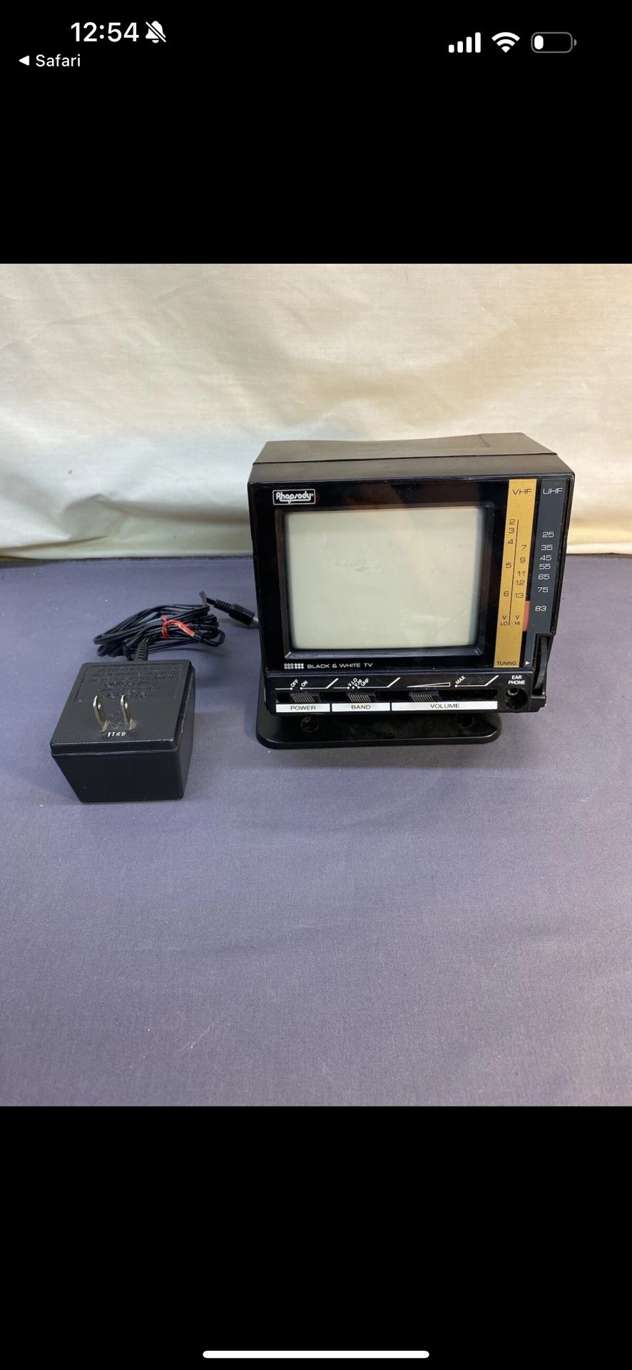 Mini TVs From 1980s- Both In Working Condition- Televesion