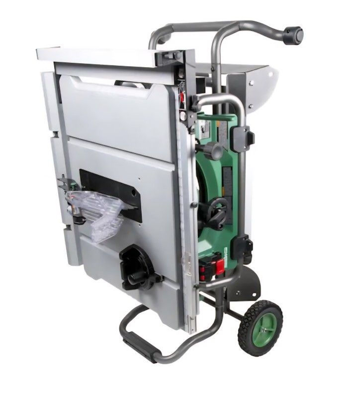 Metabo 10 Inch  HPT C10RJS Table Saw with Fold and Roll Stand