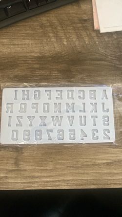 Silicone Alphabet and Number Resin Mold