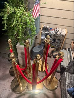 Gold Stanchion post