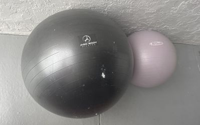 ProBody Pilates 29”  &  FitBALL USA 22” TWO  exercise stability balls