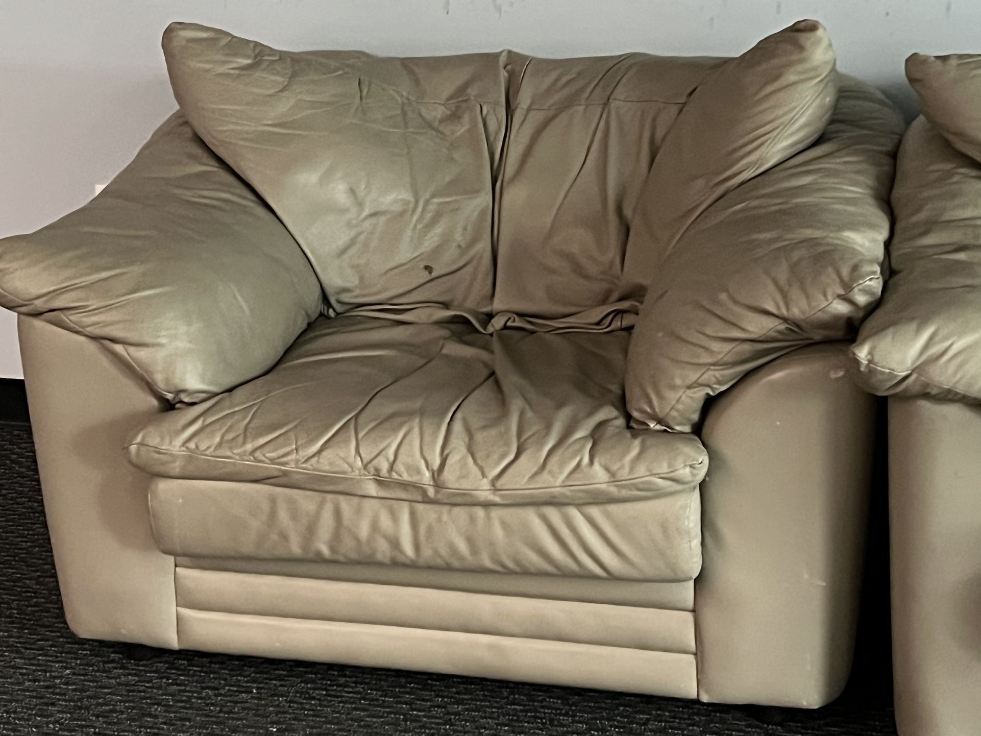 Living Room Armchair Leather