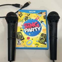 SiNG PARTY (Nintendo Wii U) - Game+ 2 Microphones