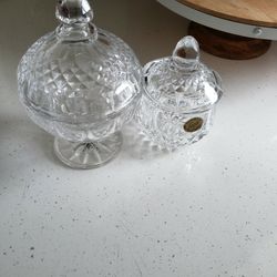Sugar Coffee  Crystal Antique Set