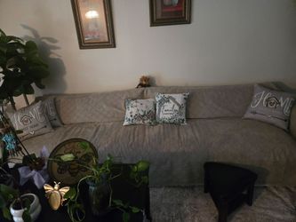 Large Fabric Sofa Couch