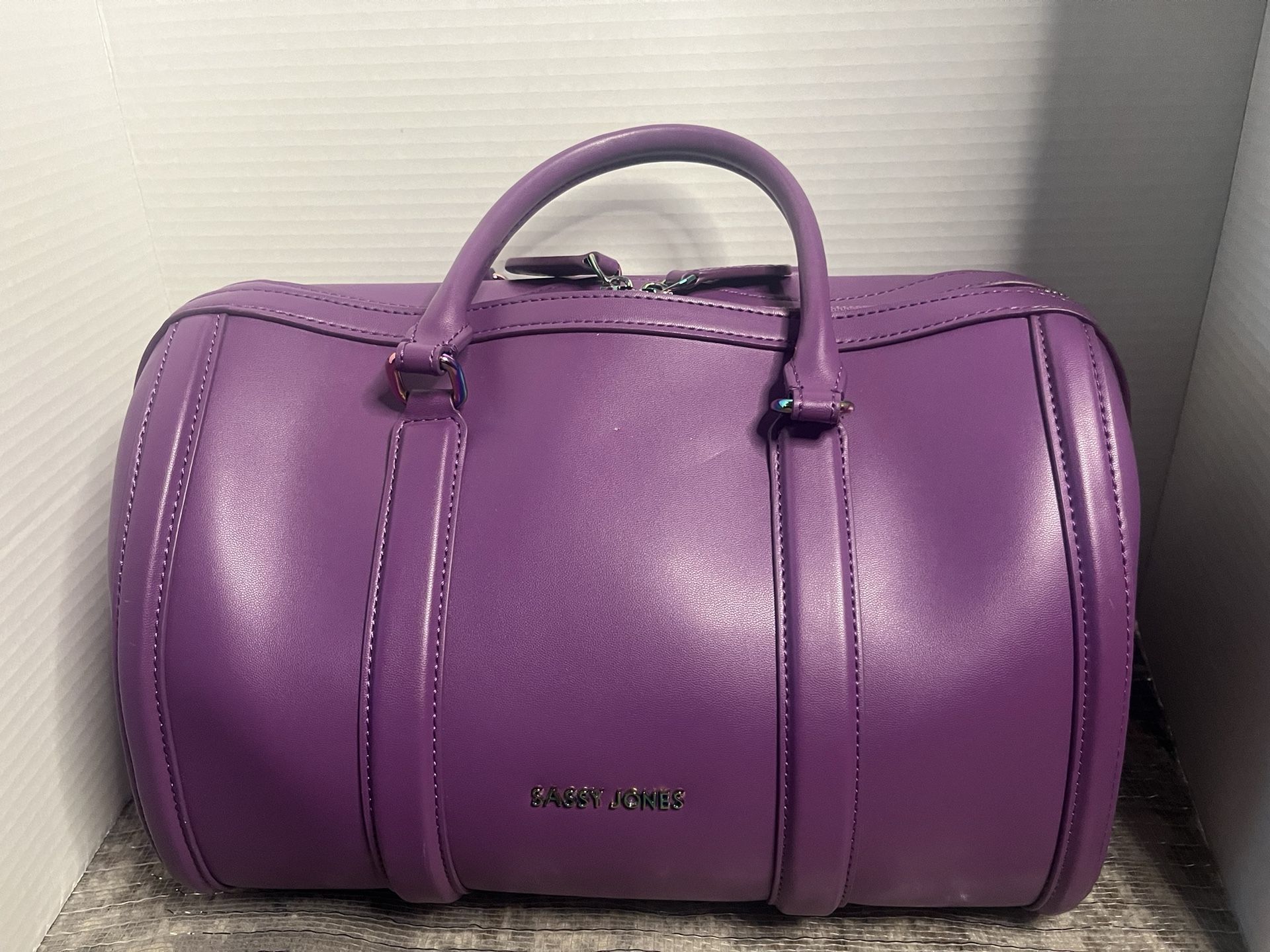 Brand New Sassy Jones Dottie Leather Tote