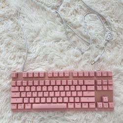 pink gamer girl rgb keyboard