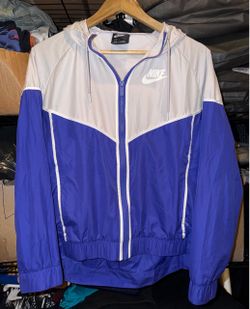 Nike Air Purple / White Full Zip Windbreaker Size Large L