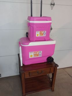 $65 for all three items selling all together not separate both of the ice chests are brand new never been used