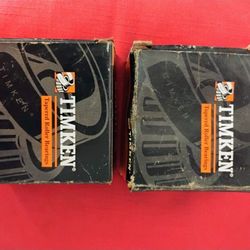Two Timken Tapered Roller Bearings Set38 (NOS) Unused 