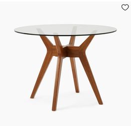 West Elm Glass Table
