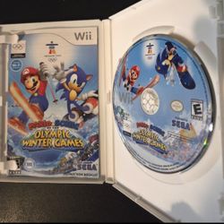 Nintendo Wii Video Game- Mario & Sonic- Winter Olympic Games
