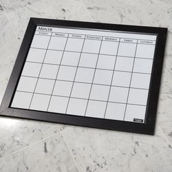Framed Calendar white board - 22x18"