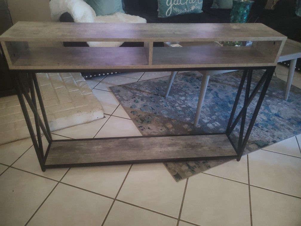 Gray Console Table..