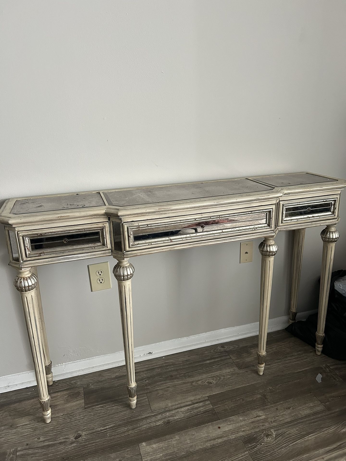 Horchow Dresden Mirrored Antique Console Table