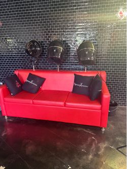 Red sofa