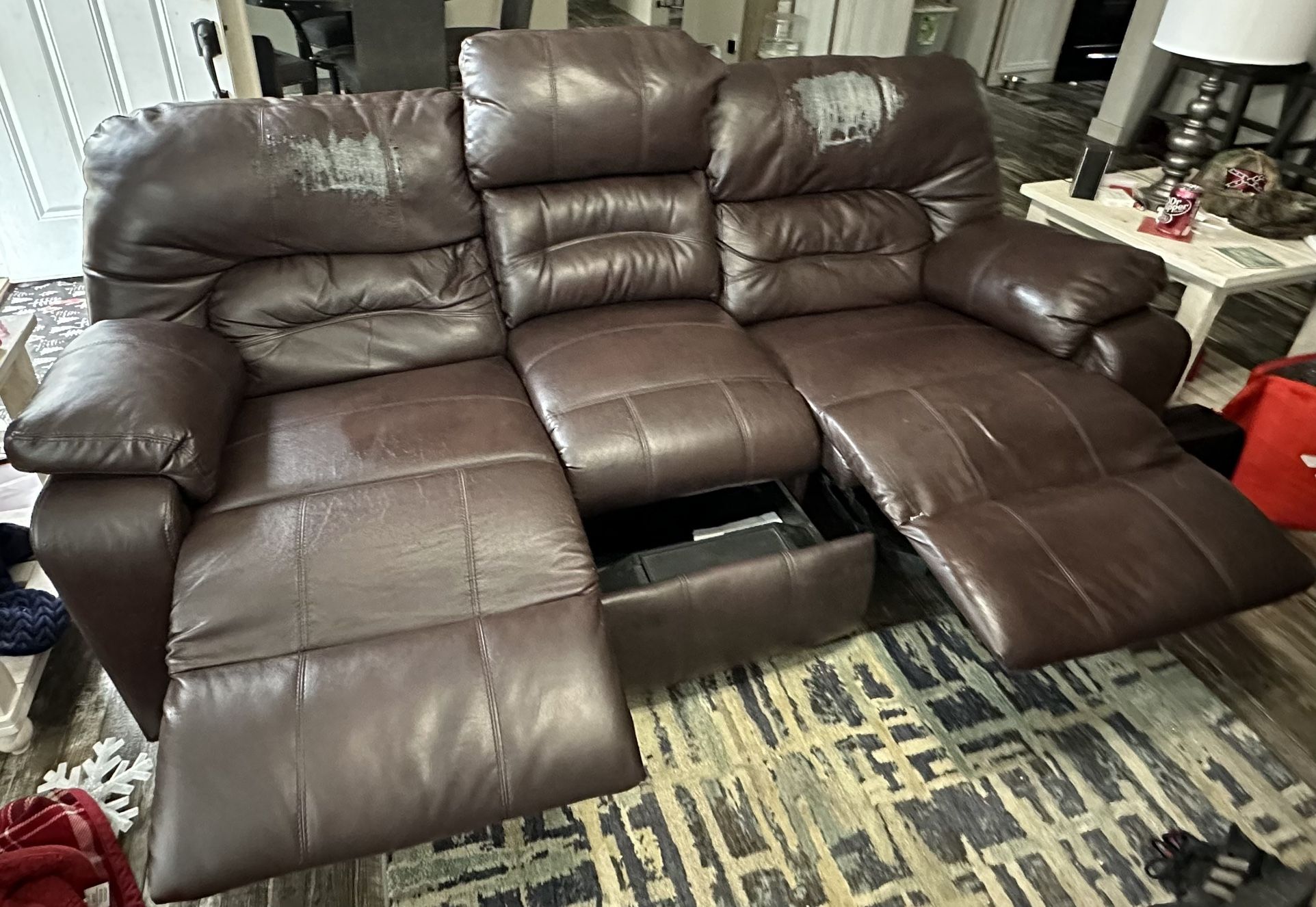 Two Manual Reclining Couches