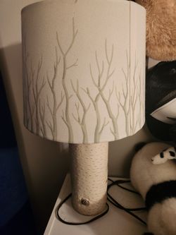Rustic woodland lamp with Tree Branch Shade