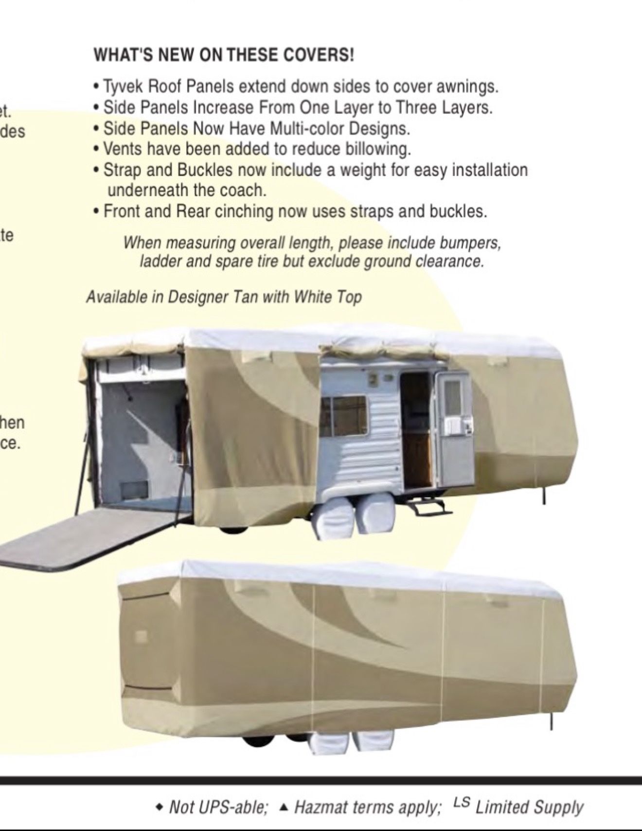 ADCO TOY HAULER COVER