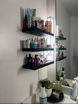 Black Floating Shelves