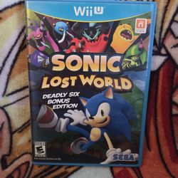 Sonic Lost World Deadly Six Bonus Edition for Nintendo Wii U
